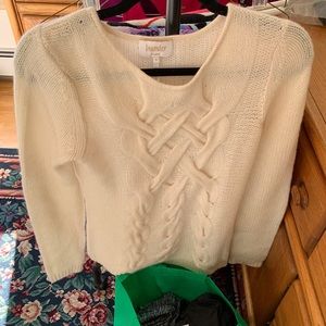 Laundry brand ivory cashmere sweater